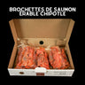 Brochettes de Saumon Érable et Chipotle