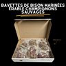 Bavettes de Bison marinées érable champignons sauvages